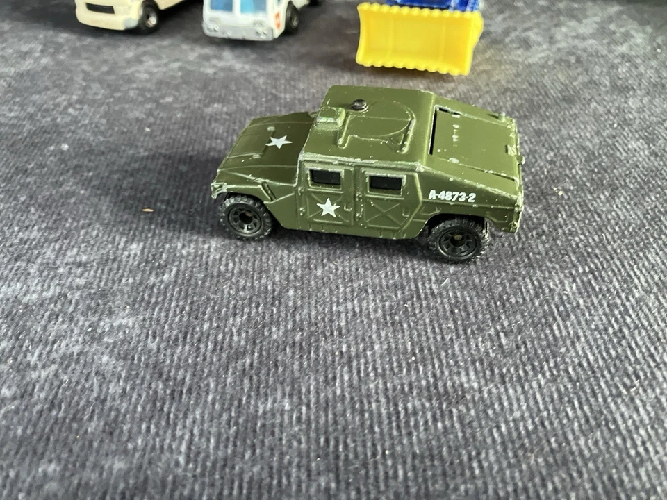 80s/90s Matchbox Dinky Cars. Hummer RV Fire truck Dozer.  Set Of 4 - Image 2 of 4