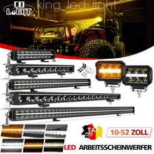 22-52" Curved E-Prüf LED Lightbar Lichtbalken Arbeitsscheinwerfer Offroad 12-24V