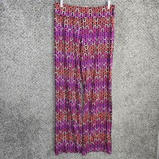 Trina Turk Echo Swim Coverup Pants Womens Medium Pink Pull On Beach Vacation