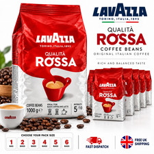 Lavazza Qualita Rossa Coffee Beans 1kg Original Italian Coffee 1-6 Bags