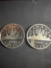 ￼ two Canadian Dollar Coins 1984-1986 Proof Coin From Mint Uncirculated