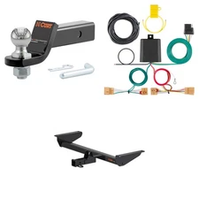CURT Class 3 Tow Package Trailer Hitch, Wiring, Ball Mount - 13366, 56383, 45836