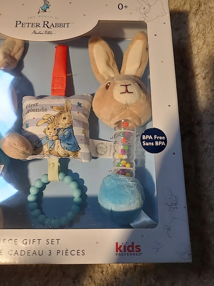 ДЕТИ ПРЕДПОЧИТАЮТ Беатрикс Поттер Питер кролик подарочный набор мягкая игрушка, новый запечатанный - Изображение 2 из 4