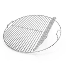 Stainless Steel Grilling Grate Replacement Hinged Cooking Grate for Weber 22"...