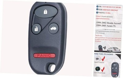 Key Fob Keyless Entry Fits for 1998 1999 2000 2001 2002 Honda Accord 1999-2003