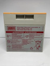 Power Wheels Gray - Orange Top 12 volt Battery (12V) 00801-1776 UNTESTED