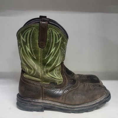 Ariat Sierra Shock Shield Steel Toe Boot Brown Mens Size 10.5D (READ DESCRIP)
