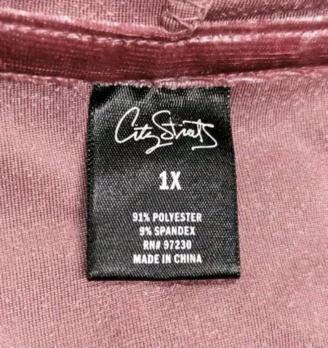 Top túnica de terciopelo City Streets para mujer 1X capucha delantera con cordones grunge caprichoso #32 Foto 4 de 4