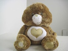 Care Bears HEART OF GOLD SWAROVSKI CRYSTAL EYES 12" FLUFFY Plush Stuffed RARE