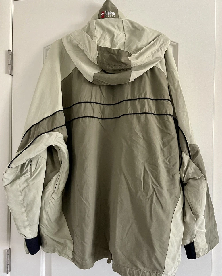 ALPINE DESIGN Men Hooded Jacket Ski/Snowboarding w/Weather Protection (X-LARGE) - Image 3 of 4