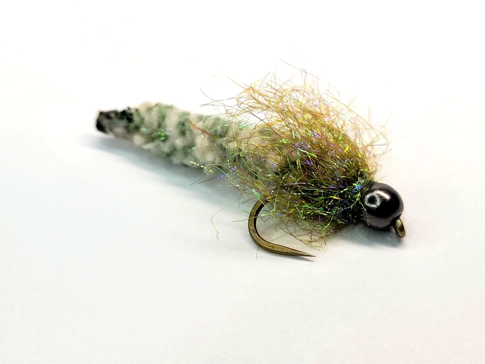 FLY FISHING FLIES - 3 MOP FLY - Caddis - 3/16 Tungsten Bead - #8 Daiichi Hook - Image 3 of 4