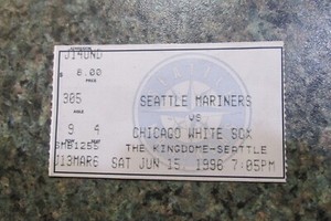 KEN GRIFFEY JR HR #212 AND FRANK THOMAS HR #202 TICKET STUB-1996-KINGDOME
