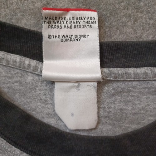 Vintage Disney T Shirt Mens Large Gray Mickey Mouse Graphic Short Sleeve 90s - Picture 10 of 14