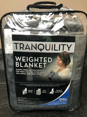 Tranquility 48" x 72" 18lbs Weighted Blanket Gray 22415000284 | eBay