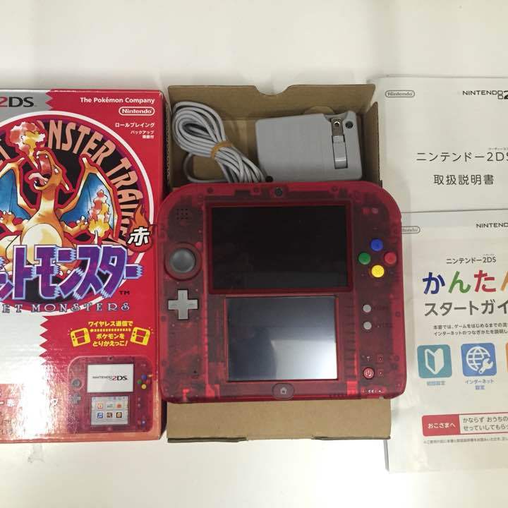 Nintendo 2DS Pokemon Red Edition Pocket Monster only console Used
