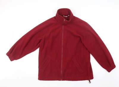 Marks and Spencer Damen Jacke Rot Größe 12 Reißverschluss