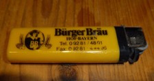 Bürger Bräu  Hof - Bayern - Feuerzeug - Sammlerstück - gut erhalten - Seltenheit