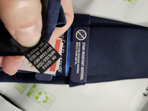 Croft & Barrow Men's Silk Tie NWT Navy F56 - Picture 4 of 6