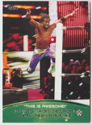 2015 Topps WWE Crowd Chants This Is Awesome #6 Kofi Kingston Lands on the Guard