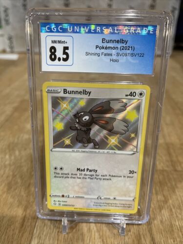 Bunnelby SV097/SV122 Pokemon Shining Fates - CGC 8.5 - Picture 1 of 3