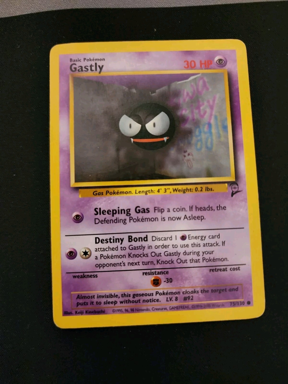 GASTLY - 75/130 - Base Set 2 - Pokemon Card Mp