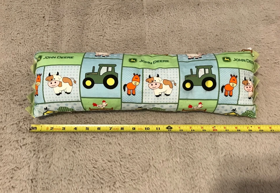 Juego de cama de cuna para tractor agrícola John Deere, almohada, sábana ajustable, manta, edredón Foto 2 de 4