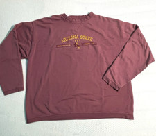 Vtg Arizona State University Sun Devils Sweatshirt XXL ASU Embroidered Crewneck