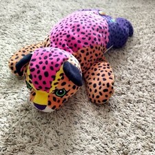 Vintage Lisa Frank Hunter Rainbow Leopard Plush Cheetah 1998 Large 23" Stuffed