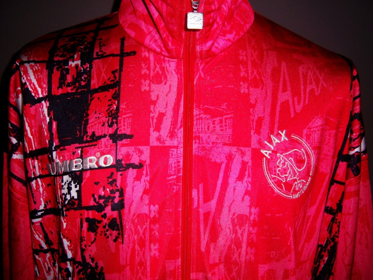 1996 - 1997 Ajax Amsterdam Umbro Track Top Jacket XXL | eBay