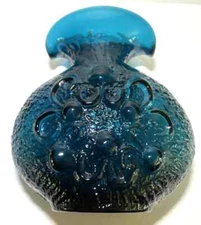 BLENKO WAYNE HUSTED 1960 STELVIA EMPOLI DOUBLE SPOUT PITCHER MCM ANTIGUA PEACOCK