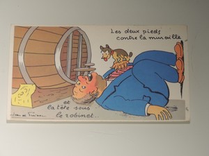 Carte Postale Humoristique Theme Le Vin Ebay