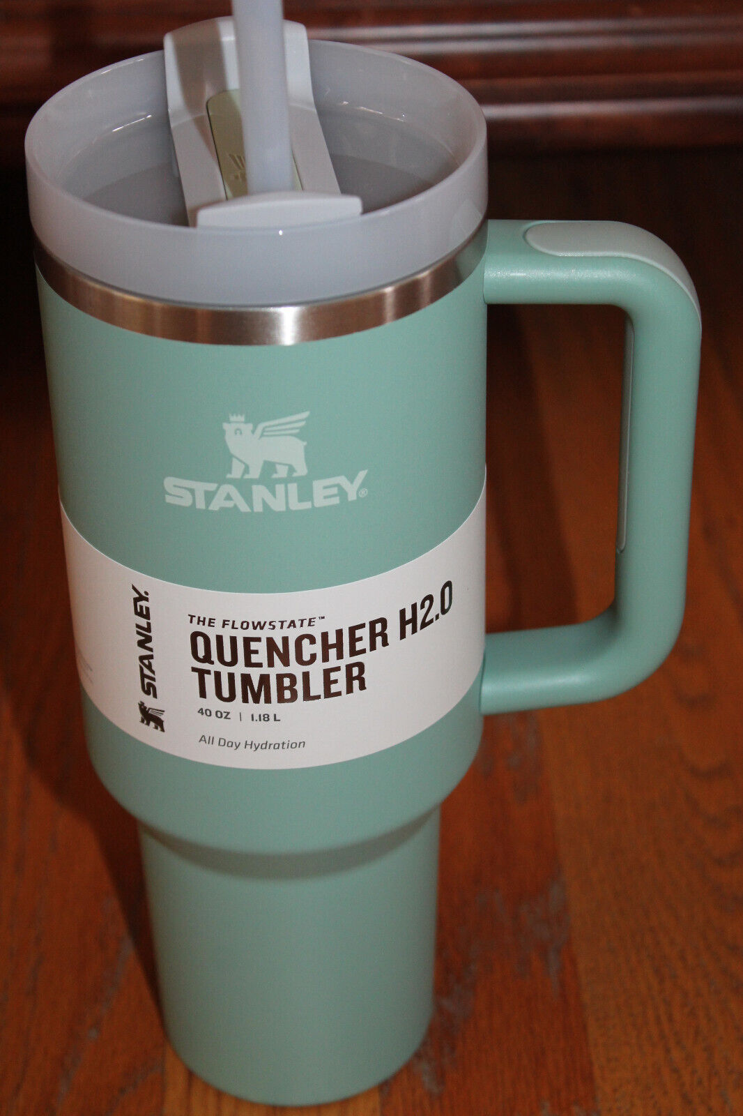 Stanley 40 Oz Stainless Steel Adventure Quencher Tumbler - Eucalyptus