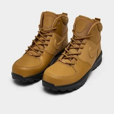 Nike Manoa Leather Boots GS - Wheat Tan - NEW in BOX (BOYS: 6.5Y, WOMENS 8)