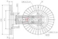 2X Maxgear 19-2649 Bremsscheibe FüR Isuzu Opel
