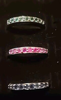 Rings SS 925 Set Of 3 Sized 8.5