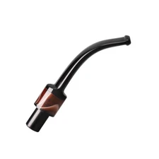 Tobacco Pipe Stem Replacement Bent Curved Saddle Mouthpiece Fit 9mm Filters