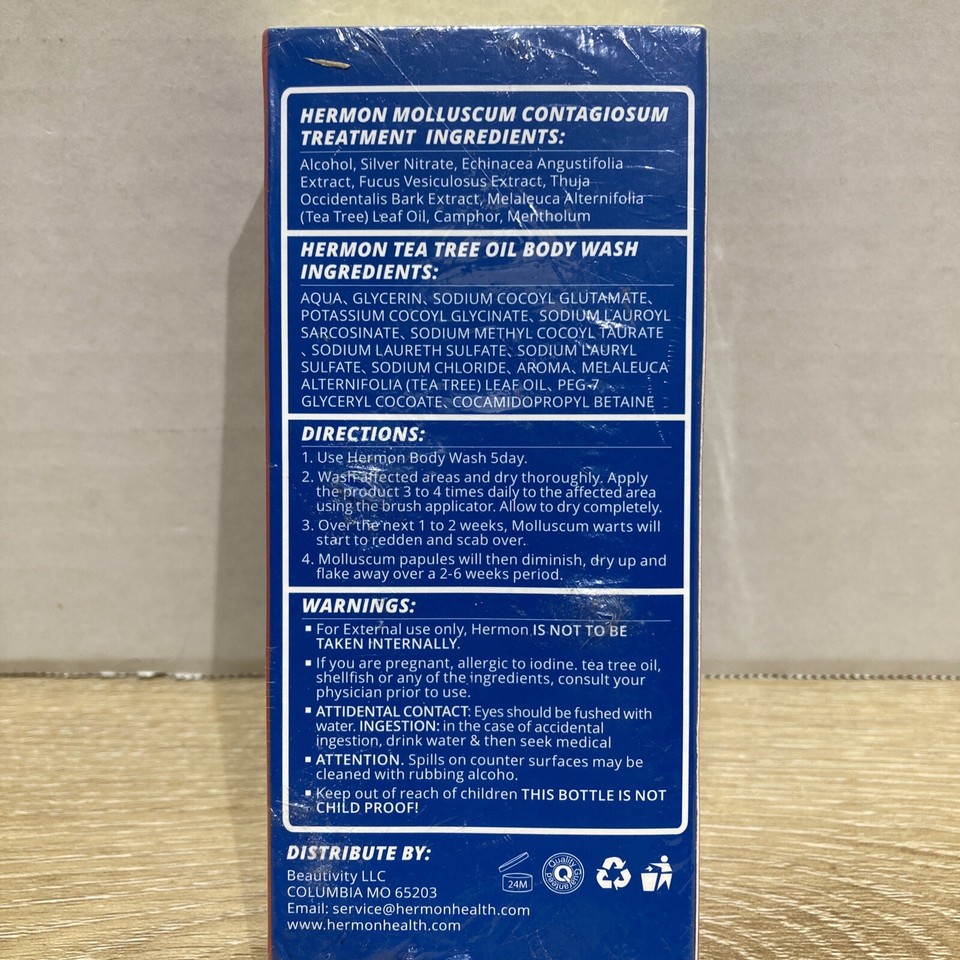 Hermon Molluscum Contagiosum w/ Tea Tree Oil Body Wash eBay