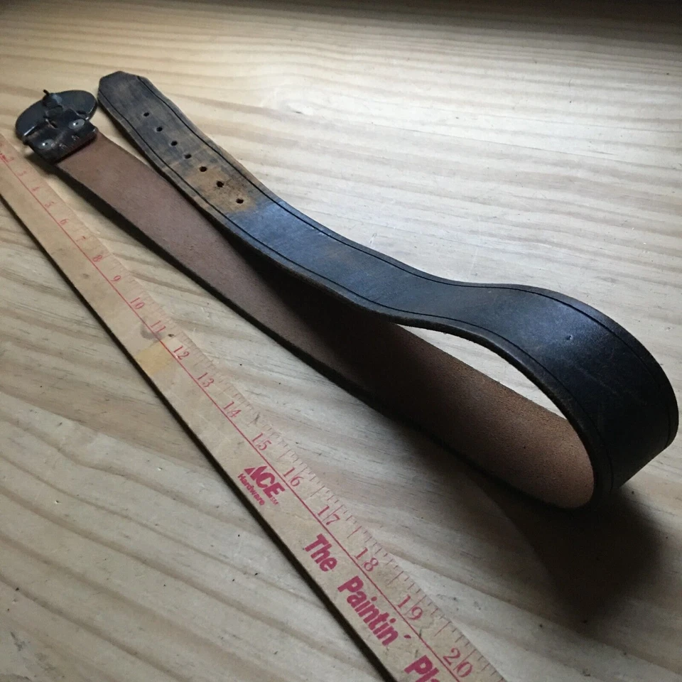 复古 20 世纪 70 年代 USN 潜艇服务 1900 - 1975 年钻石周年纪念腰带 33 码 — 第 4/4 张图片