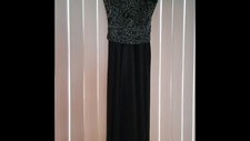 Dress Jump 2 PC Black and Silver Prom/Party/Forma Dress Sleeveless Evening 3 / 4