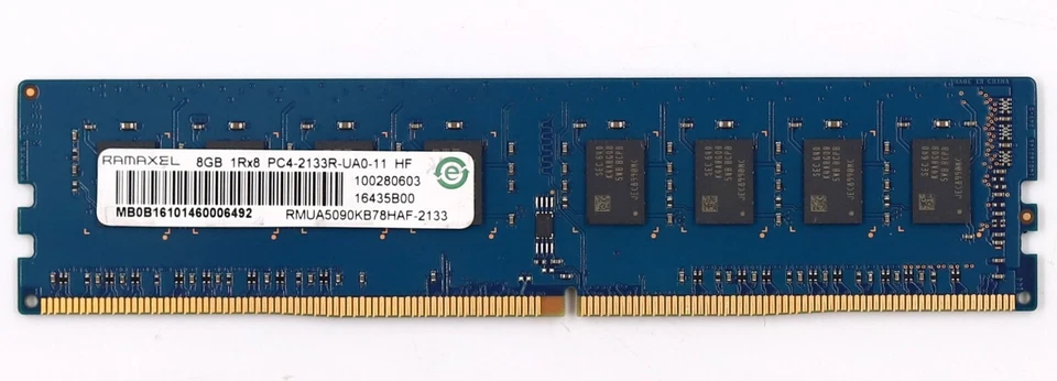 Ramaxel 8GB 1Rx8 PC4-2133R-UA0-11 NON-ECC Unbuffered Memory RMUA5090KB78HAF-2133 - Image 2 of 4