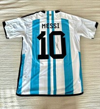 ICONS Lionel Messi autograph signed Argentina National Team Jersey 2022 Champ