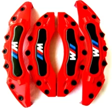 4 x Brake Caliper Covers Left Right Front Rear RED Color Tiers GT M X RIMS New29