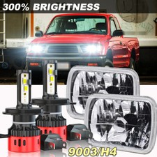 2pcs 5x7" 7x6 Led Headlight For Nissan Pickup 1982-1997 & Toyota Tacoma 1995-97