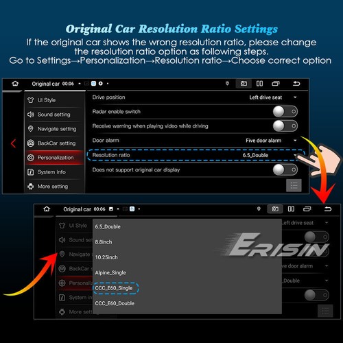 8.8” CarPlay Android 13 4G Autoradio BMW 3er E90 E91 5er E60 E61 6er E63 E64 CIC - Bild 19 von 23