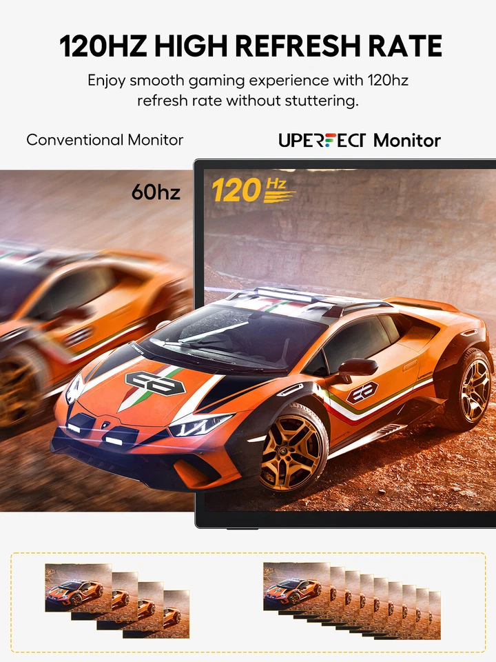 18,5 Zoll 120Hz Tragbarer Monitore 1080P Touch Screen Gaming Portable Monitor  - Bild 4 von 4
