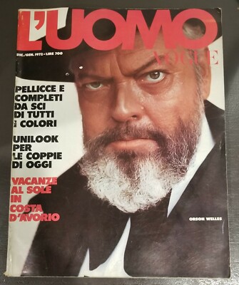 L'UOMO VOGUE 洋雑誌 ファッション雑誌 ③ L'UOMO VOGUE ITALIA Dec (Dicembre) 1971/Jan (Gennaio) 1972 Orson
