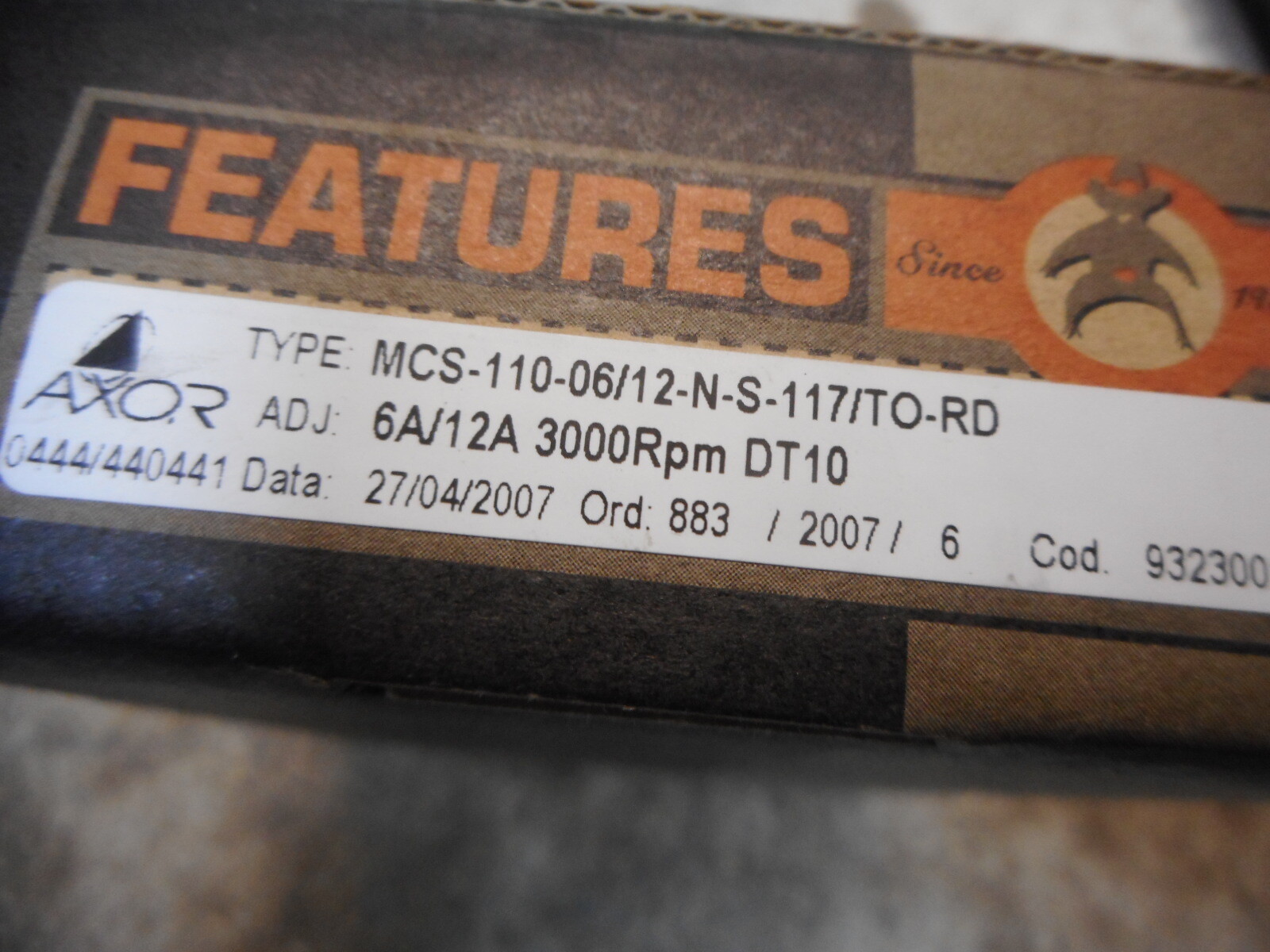 AXOR MCS1106/12 DC Servo Drive Tacho Feedback BRAND NEW IN BOX eBay