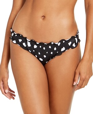 Sundazed COW PRINT Spot on Printed Mermaid Cheeky Bikini Swim Bottom US Small - Picture 1 of 1