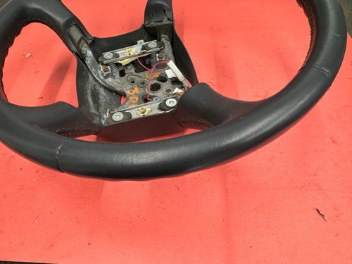 1998-1999 GM C1500 K1500 TAHOE SUBURBAN LEATHER STEERING WHEEL GRAY USED OEM - Picture 5 of 10