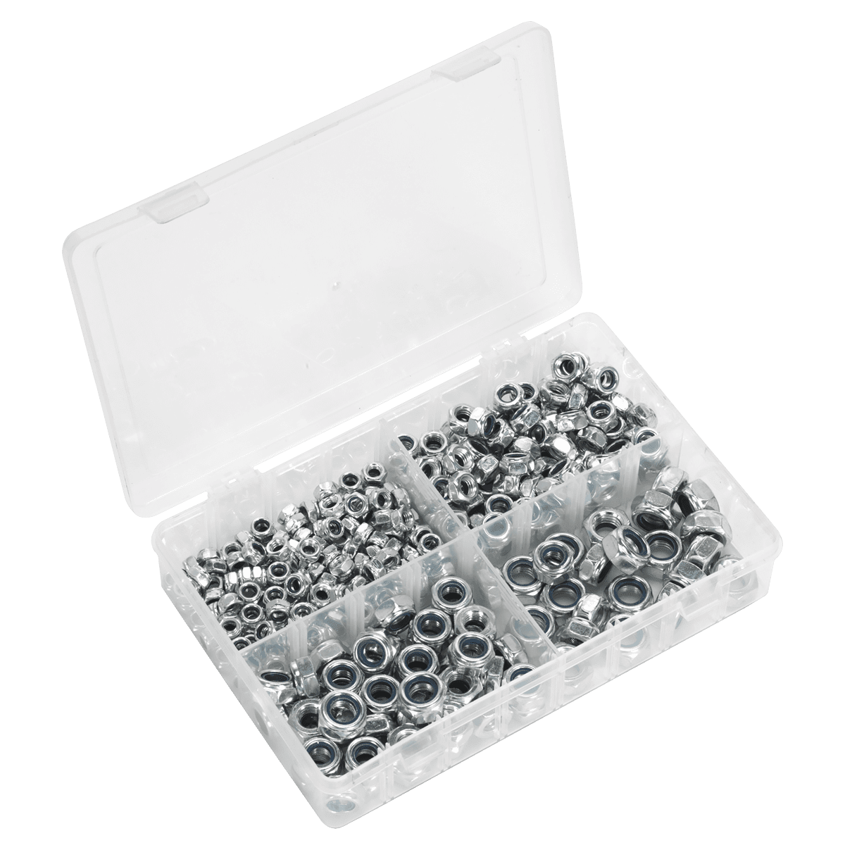 Sealey AB032LN Nylon Locknut Assortment M6-M12 300pc